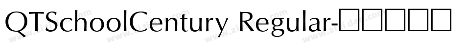 QTSchoolCentury Regular字体转换